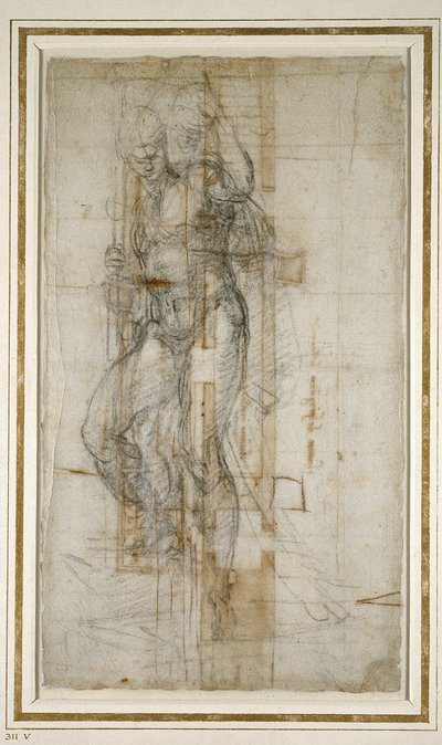 Plan einer Reliquienbühne für San Lorenzo, 1532 von Michelangelo Buonarroti